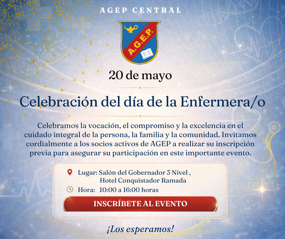 Promocional del evento Celebración del día de la Enfermera/o